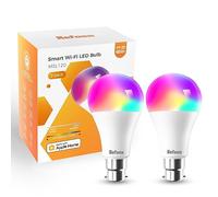 Refoss Smart Bulb Alexa Light Bulb B22 Works with Apple HomeKit, Alexa, Google Home, Siri with Colour Changing Light, Dimmable Warm White WiFi Bulb 9W (60W Equivalent) 810LM 2 Packs
