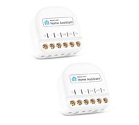 Refoss Smart Relay Switch with Current Measurement, Compatible with Home Assistant, Mini WLAN Smart Light Switch, 1 Gang, Wireless Garage Door Opener Switch, No Hub Required, Pack of 2