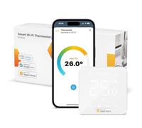 Refoss Smart Thermostat for Combi Boiler/Water Underfloor Heating, Glass Touch Panel, Schedule and Multi-room Function, Hubless, Compatible with Apple HomeKit, Alexa, Google Home