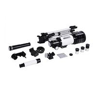 Refractive Telescope with 70mm Aperture 300mm Focal Length F5.7, Equatorial Mount Tracking System, 5×24 Finder Scope, 48° Erect Image Mirror, 3×/1.5× Barlow Lens, Anti-Reflective Coati