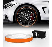 Refractive Wheel Trim for Car Wheels with Applicator Tool, Orange
