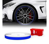 Refractive Wheel Trim with Applicator Tool for Car Wheels, Blue