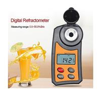 Refractometer, Digital Refractometer Range 0.0-55% Tester Hydrometer Honey Grape Wine Fruit Beer Medicine Sugar Concentration(2GH Refractometer)