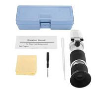 Refractometer for Wort Specific Gravity High Precision Durable Aluminum Beer Wine Sugar Testing Tool with 58 to 92 Percent Scale for Home Brewing and Winemaking