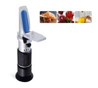 Refractometer, Honey Refractometer 58~92% Handheld ATC for Honey Moisture and Baume 3 in 1