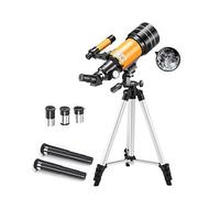 - Refractor - Fully Coated Glass Optics - Adjustable Height Tripod - Bonus Astronomy Software Package Adapter to Observe Moon and Planet