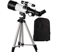 Refractor Telescope, 50-100mm Aperture, Portable Travel Telescope, Telescope for Astronomy Beginners, with Tripod and Backpack (A+photo Frame)