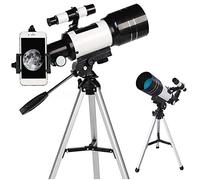 Refractor Telescope for Astronomy 70Mm Aperture 300Mm with Adjustable Tripod And Phone Adapter Portable Telescope,Astronomical Telescope for Kids &Adults &Beginners Double the comf