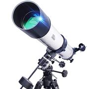 Refractors Ideal Telescope for Beginners 90mm Aperture 1000mm Astronomical Refractor Telescope with Smartphone Adapter Backpack Refractors Fast and Convenient Focusing