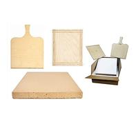 Refractory stone kit with shovel and wood cutting board