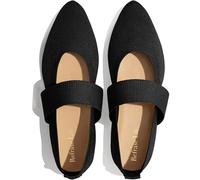 REFRASE LIFE Ballet Flats with Straps, Black, 4 UK