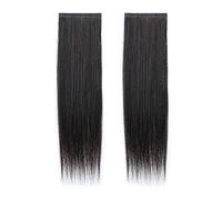 Refrescante 20"/50cm Straight Hair Extensions Straight Hairpieces Long Straight 2 PCS Set Clip In Hair Extensions Real Human Hair Black Brown Adjustable