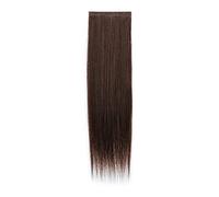 Refrescante 20"/50cm Straight Hair Extensions Straight Hairpieces Long Straight 2 PCS Set Clip In Hair Extensions Real Human Hair Black Brown Adjustable