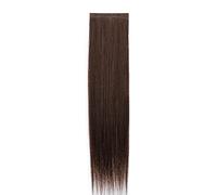 Refrescante 20"/50cm Straight Hair Extensions Straight Hairpieces Long Straight 2 PCS Set Clip In Hair Extensions Real Human Hair Black Brown Adjustable