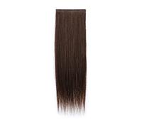 Refrescante 20"/50cm Straight Hair Extensions Straight Hairpieces Long Straight 2 PCS Set Clip In Hair Extensions Real Human Hair Black Brown Adjustable