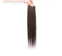 Refrescante 20"/60cm Hair Extensions Real Human Hair Straight Black Clip In Real Hair Extensions Human Hair 5 PCS Long Black Hair Extensions Adjustable