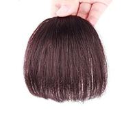 Refrescante Bangs Hair Clip Extension French Bang Clip In Thick Natural Full Front Neat Bangs Straight Fringe Bang With Temples One Piece Hairpiece Black Adjustable
