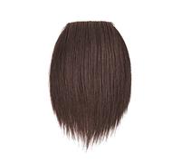 Refrescante Brown 2 Pack 6"/15cm Short Thick Hairpieces Real Human Hair Adding Extra Hair Volume Clip In Hair Extensions Hair Topper For Thinning Hair Women Adjustable