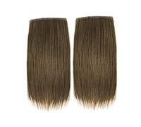Refrescante Brown 2 Pack 6"/15cm Short Thick Hairpieces Real Human Hair Adding Extra Hair Volume Clip In Hair Extensions Hair Topper For Thinning Hair Women Adjustable