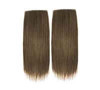 Refrescante Brown 2 Pack 6"/15cm Short Thick Hairpieces Real Human Hair Adding Extra Hair Volume Clip In Hair Extensions Hair Topper For Thinning Hair Women Adjustable