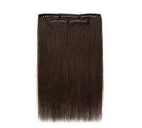 Refrescante Clip In Hair Extensions Real Human Hair 20"/50cm Straight Black Fake Hair Pieces Women's Straight Wig Black Hair Extensions 5 PCS Adjustable