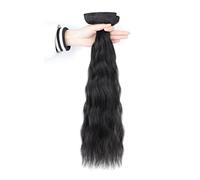 Refrescante Dark Brown Hair Extension Long Wavy 24"/60cm 3 PCS Clip In Hair Extensions Real Human Hair Natural Fluffy Curly Wavy Hair Extensions Hairpieces Adjustable