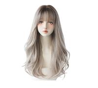 Refrescante Fluffy Wavy Wigs Temperament Elegant Headband Wig Women's Synthetic Hair Fiber Long Curly Hair Wig For Girls Daily Use Wigs Adjustable