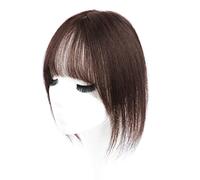 Refrescante Hairpieces For Woman Real Human Hair Toppers For Women With Bangs 360° Hair Topper For Thinning Hair Top Hair Pieces Natural Black 10"/25cm Adjustable