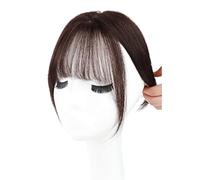 Refrescante Hairpieces For Woman Real Human Hair Toppers For Women With Bangs 360° Hair Topper For Thinning Hair Top Hair Pieces Natural Black 10"/25cm Adjustable