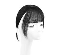 Refrescante Hairpieces For Woman Real Human Hair Toppers For Women With Bangs 360° Hair Topper For Thinning Hair Top Hair Pieces Natural Black 10"/25cm Adjustable