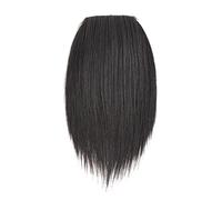 Refrescante Human Hair Clip in Hair Extensions Short Straight Double Weft One Piece Hair Pieces for Thinning Hair Invisible Hairpin Women (Brown) Adjustable