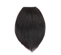 Refrescante Human Hair Clip In Hair Extensions Short Straight Thick Hairpieces Black Hair Extensions For Woman Thinning Hair Add Hair Volume Fluffy Adjustable