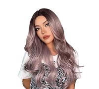 Refrescante Long Curly Wigs Synthetic Headband Wig Temperament Long Wave Hair Wig With Bangs For Women's Daily Wear Cosplay 60cm/24in Adjustable
