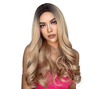 Refrescante Long Curly Wigs Synthetic Headband Wig Temperament Long Wave Hair Wig With Bangs For Women's Daily Wear Cosplay 60cm/24in Adjustable