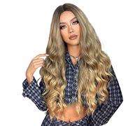 Refrescante Long Curly Wigs Synthetic Headband Wig Temperament Long Wave Hair Wig With Bangs For Women's Daily Wear Cosplay 60cm/24in Adjustable