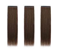 Refrescante Long Straight Wigs Straight Hair Extension Straight Clip In Hair Extensions Real Human Hair Long Black Hair Extensio (5 PCS,20"/50cm) Adjustable