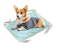 Refrescante Perro y Gato - Seda de Hielo Manta Enfriamiento | Alfombra de Refrigeración Esterilla | Colchoneta de hielo de doble cara con cuerda de esquinas , suministros m