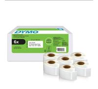 Dymo Authentic Labelwriter Return Address Labels 25 mm X 54 mm Self-Adhesive 6 Rolls Of 500 Easy-Peel Labels (3,000 Count) For