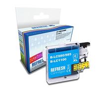 Refresh Cartridges Compatible Ink Cartridge Replacement for Brother LC1100C/LC980C (Cyan)