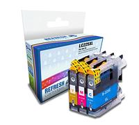 Refresh Cartridges Compatible Ink Cartridge Replacement for Brother LC225XL (Multi-Colour)