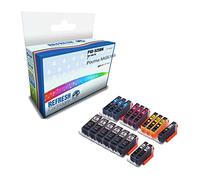 Refresh Cartridges Compatible Ink Cartridge Replacement for Canon PGI-525 & CLI-526 (Multi-Colour)