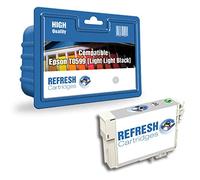 Refresh Cartridges Compatible Ink Cartridge Replacement for Epson T0599 (Light Light Black)