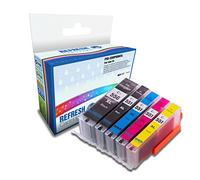 Refresh Cartridges Compatible Ink Cartridge Replacements for Canon PGI-550PGBKXL/CLI-551XL (5 Pack - Multi-Colour)