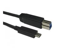 Kenable Usb-C Gen1 Type C Male Plug To Usb 3.0 Type B Male Printer Cable Black 2M
