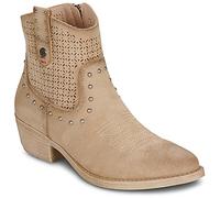 Refresh Low Ankle Boots 175042 in Beige 3.5