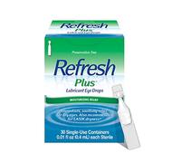 Refresh Plus Lubricant Eye Drops, 30 Single-Use Containers, 0.01 fl oz Each Sterile 30 EA