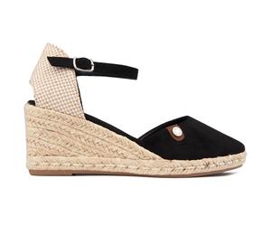 Refresh Womens Cross Strap Shoes - Black - Size UK 8