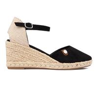 Refresh Womens Rope Wedge Espadrilles Sandals Black