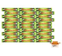 Refreshers Sour Apple Chew Bars - Classic Retro Sweets | Fizzy Sherbet-Filled Sour Apple Flavour Chewy Candy | Nostalgic Party & Sharing Treat (30 Bars)