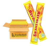 Refreshers Tropical Flavour Chew Bar 18g - Mango & Pineapple Flavour with Fizzy Sherbet Centre | Vegan & Vegetarian-Friendly Retro Sweet | Fun & Fruity Treat for Sharing (15x)